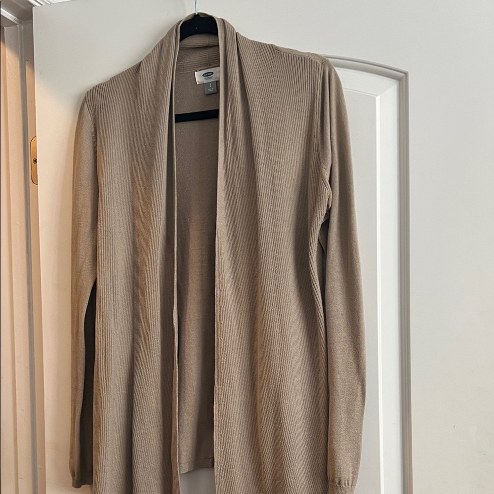 Old Navy Women's Beige Open Front Cardigan